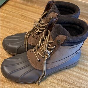 Sperry Top Sider Brown and Taupe Duck Boots size 8.5 Men’s or 11.5 Women’s